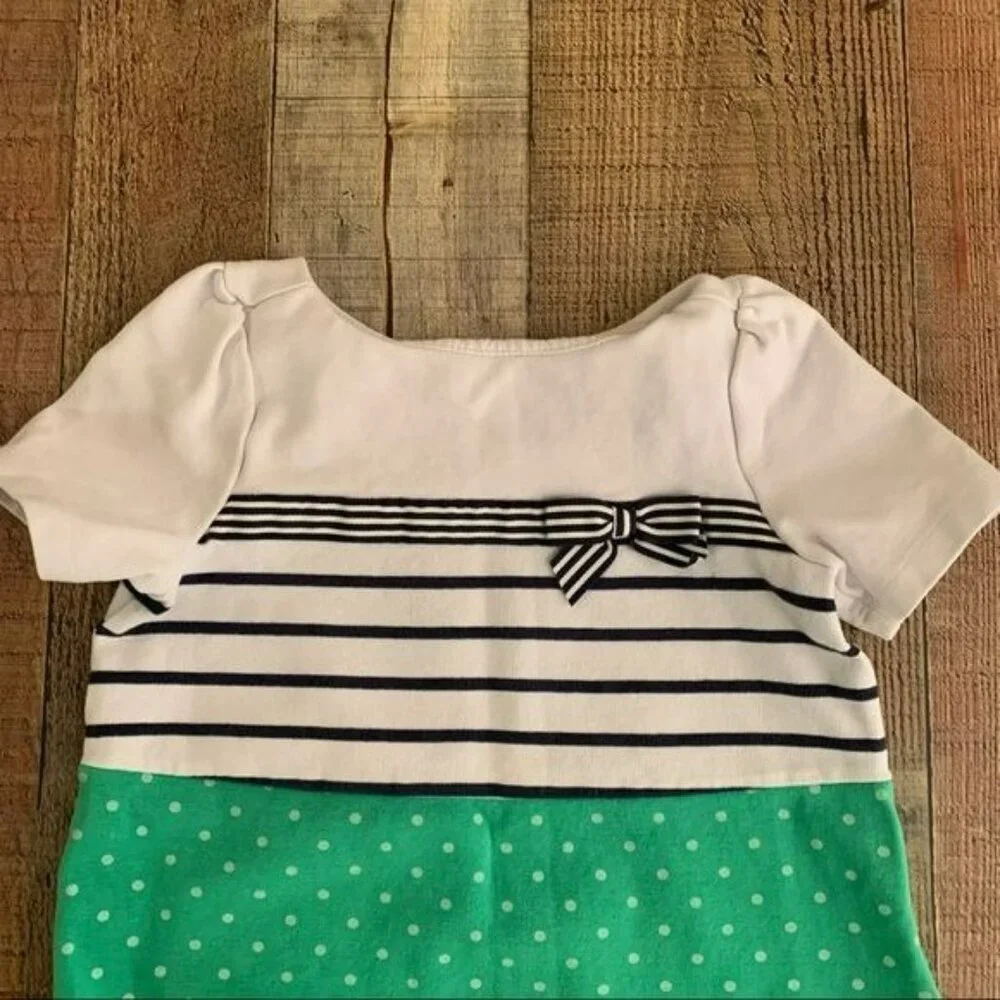 Gymboree Girl’s size 4 multi-Striped polka dot dress